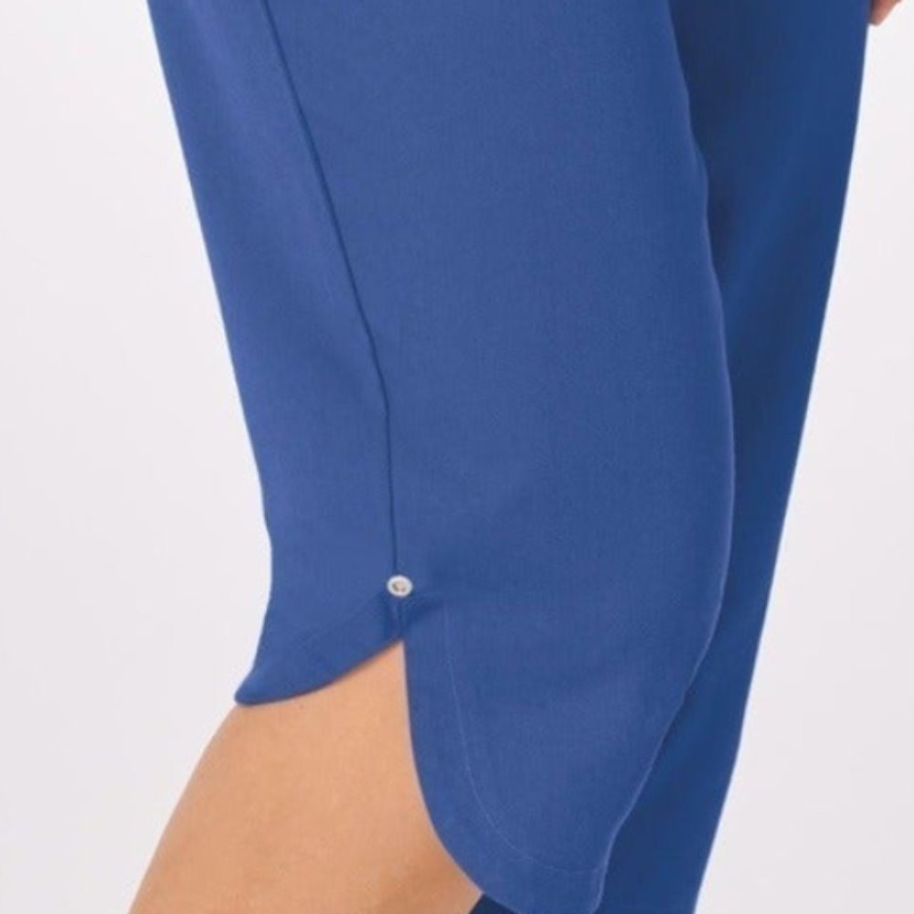 Tulip Hemmed Pedal Pusher 3 XL Royal NIB New In Bag